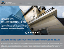 Tablet Screenshot of hendriksconstruction.ca